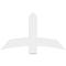 Ekena Millwork Bellingham Architectural Grade PVC Gable Bracket, 48"W x 28"H x 4"D x 6"F, 14/12 Pitch GBP048X28X0406BEL00 - alternate 5